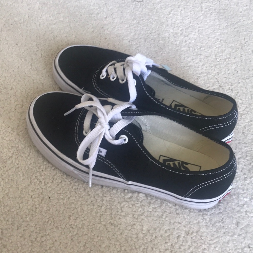 black and white vans